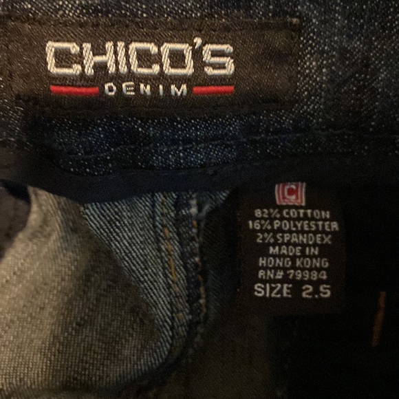 Chico’s Denim Goucho Pants size 2.5 - Picture 5 of 5